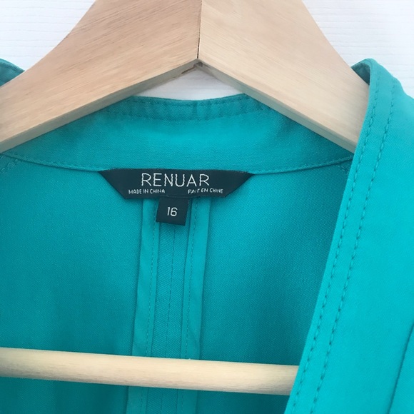 Turquoise/teal blazer. - Picture 2 of 3